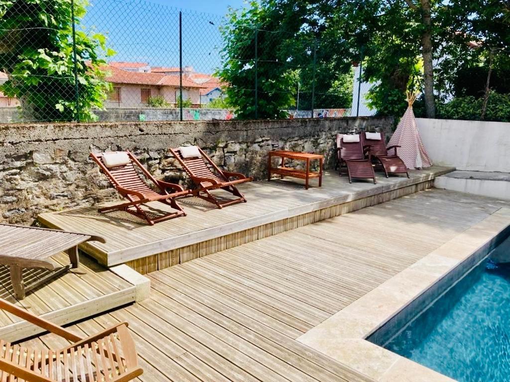 Charming 1 Bedroom Flat, Biarritz Center With Pool And Car Park Eksteriør billede